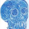 Skull Stain (Two Blues), 2018